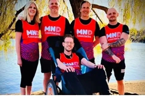 Matthew Cox will be pushed around the London Marathon course by his family