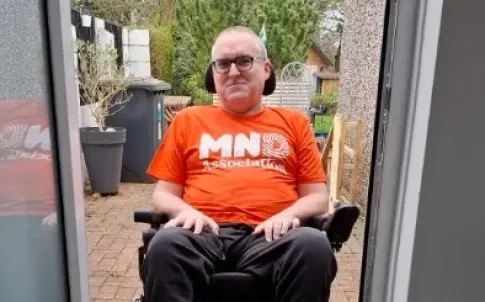 Liam in wheelchair