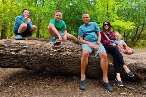 James and family