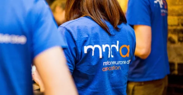 Volunteers wearing branded t-shirts