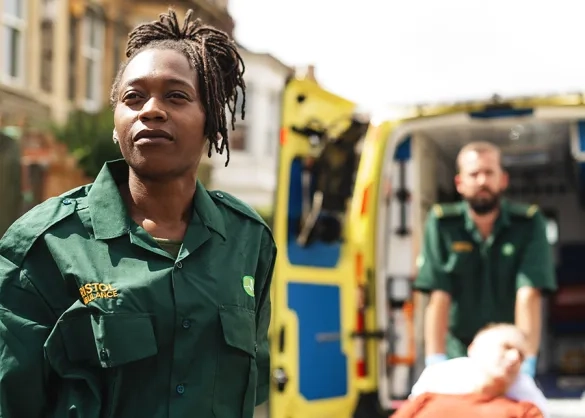 Two paramedics and a patient