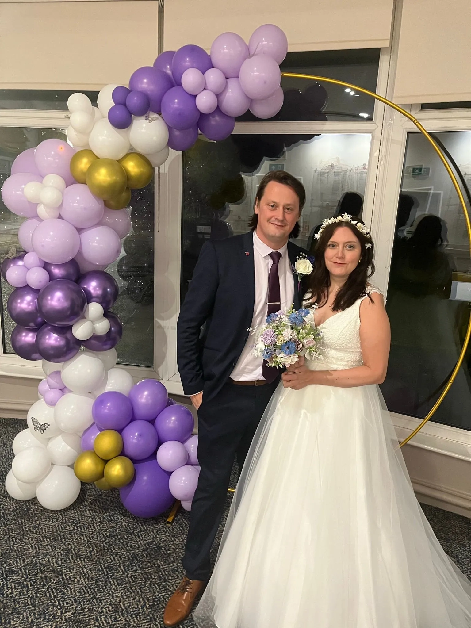 Martyn and Anna at their vow renewals