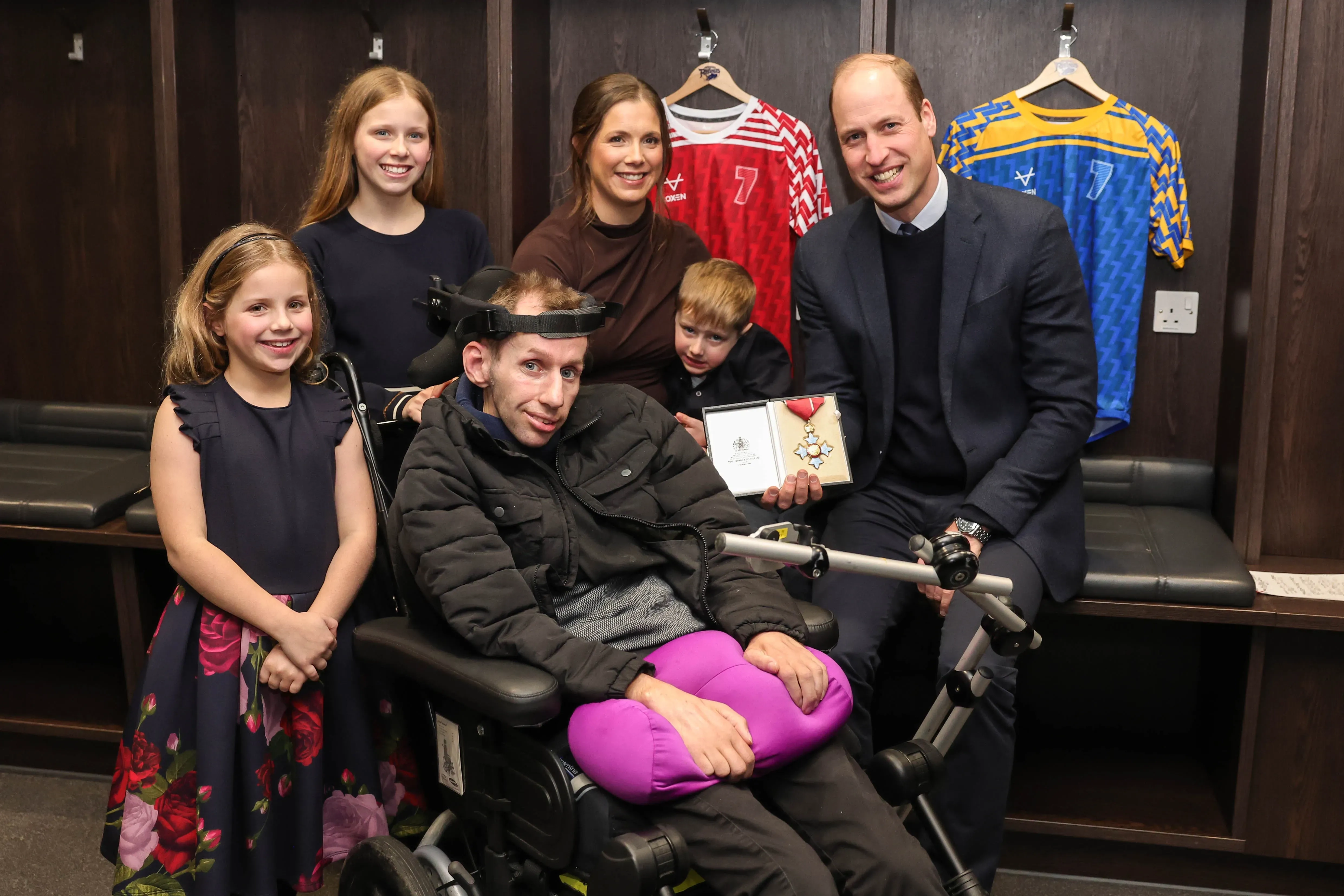 Rob receives his CBE from the Prince of Wales