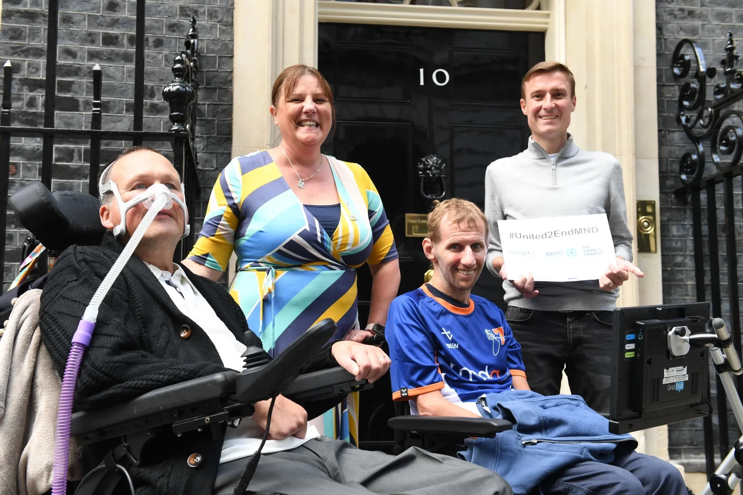 Rob and other campaigners outside 10 Downing Street
